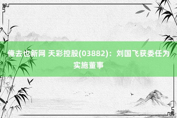 俺去也新网 天彩控股(03882)：刘国飞获委任为实施董事