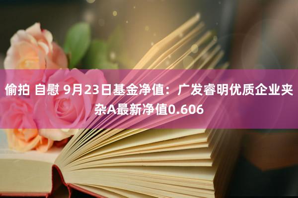 偷拍 自慰 9月23日基金净值：广发睿明优质企业夹杂A最新净值0.606