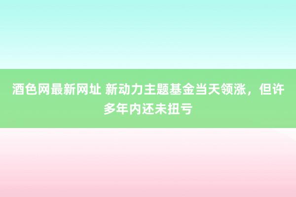 酒色网最新网址 新动力主题基金当天领涨，但许多年内还未扭亏