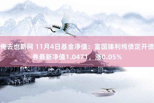 俺去也新网 11月4日基金净值：富国臻利纯债定开债券最新净值1.0471，涨0.05%