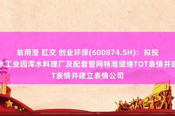 翁雨澄 肛交 创业环保(600874.SH)：拟投资赤壁市陆水工业园浑水料理厂及配套管网特准缱绻TOT表情并建立表情公司