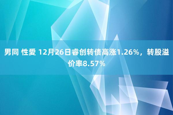 男同 性愛 12月26日睿创转债高涨1.26%，转股溢价率8.57%