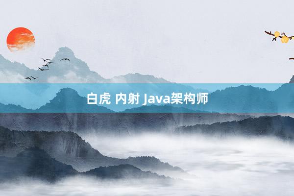 白虎 内射 Java架构师